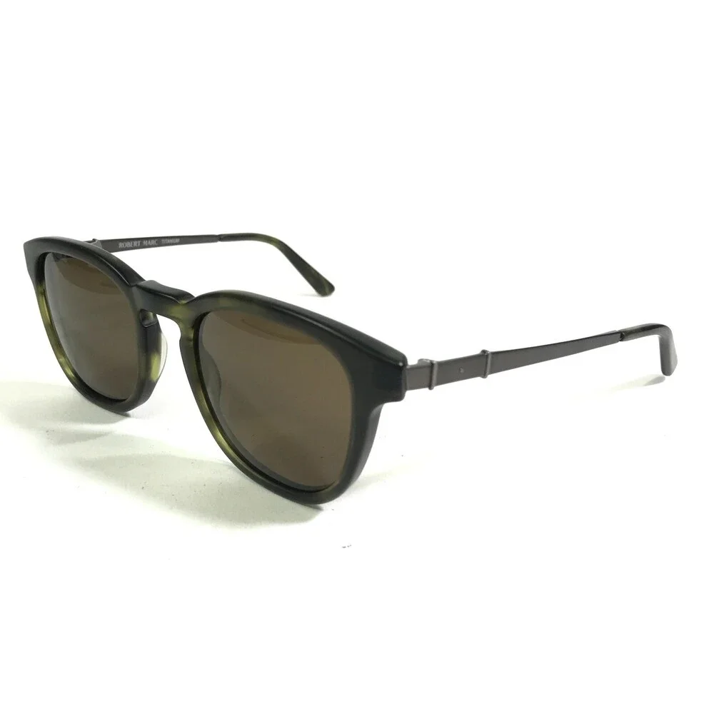 Robert Marc Sunglasses 916 306M Gray Green Tortoise Frames with Brown Lenses